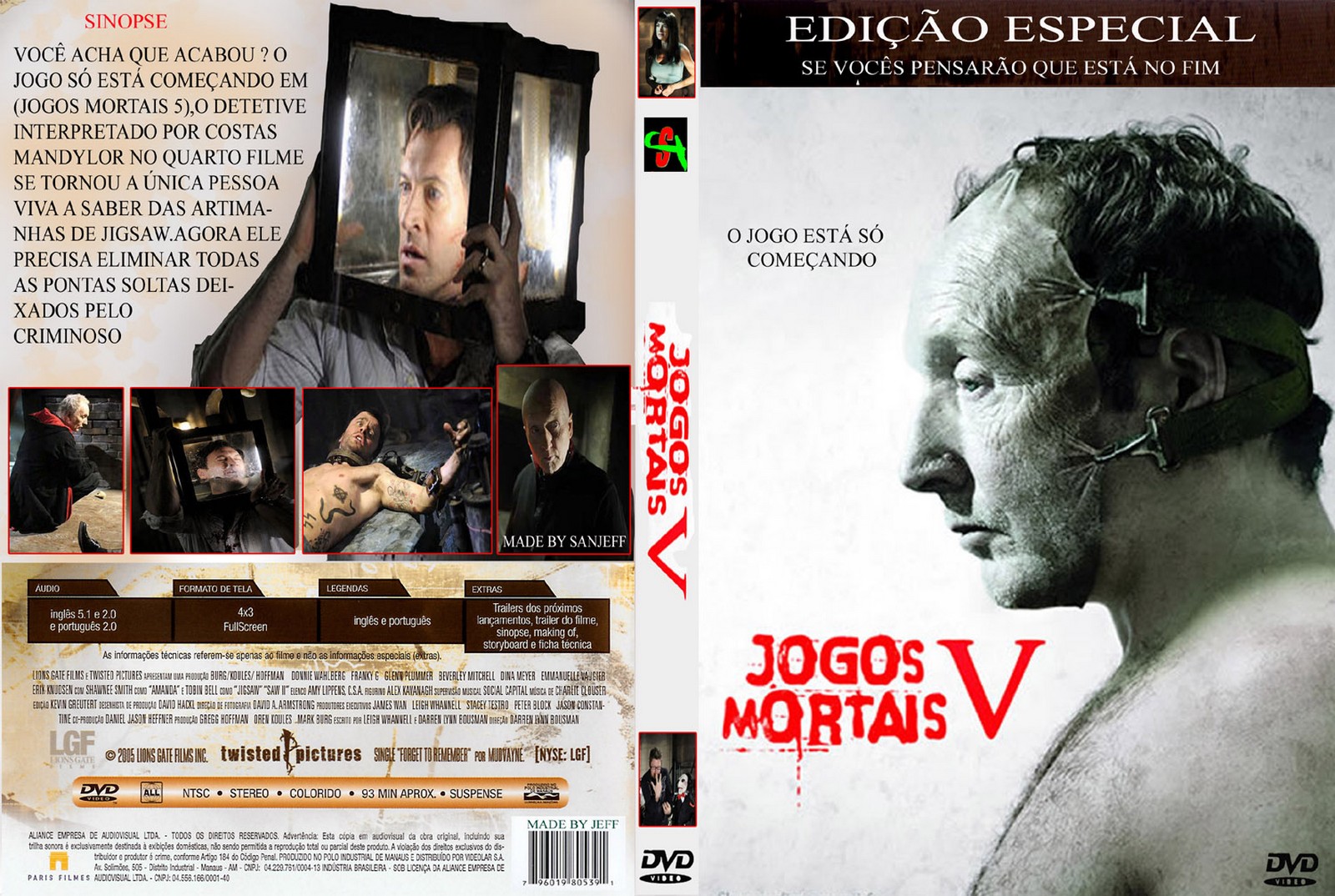Jogos Mortais 5  CAPAS DE DVD - CAPAS PARA DVD