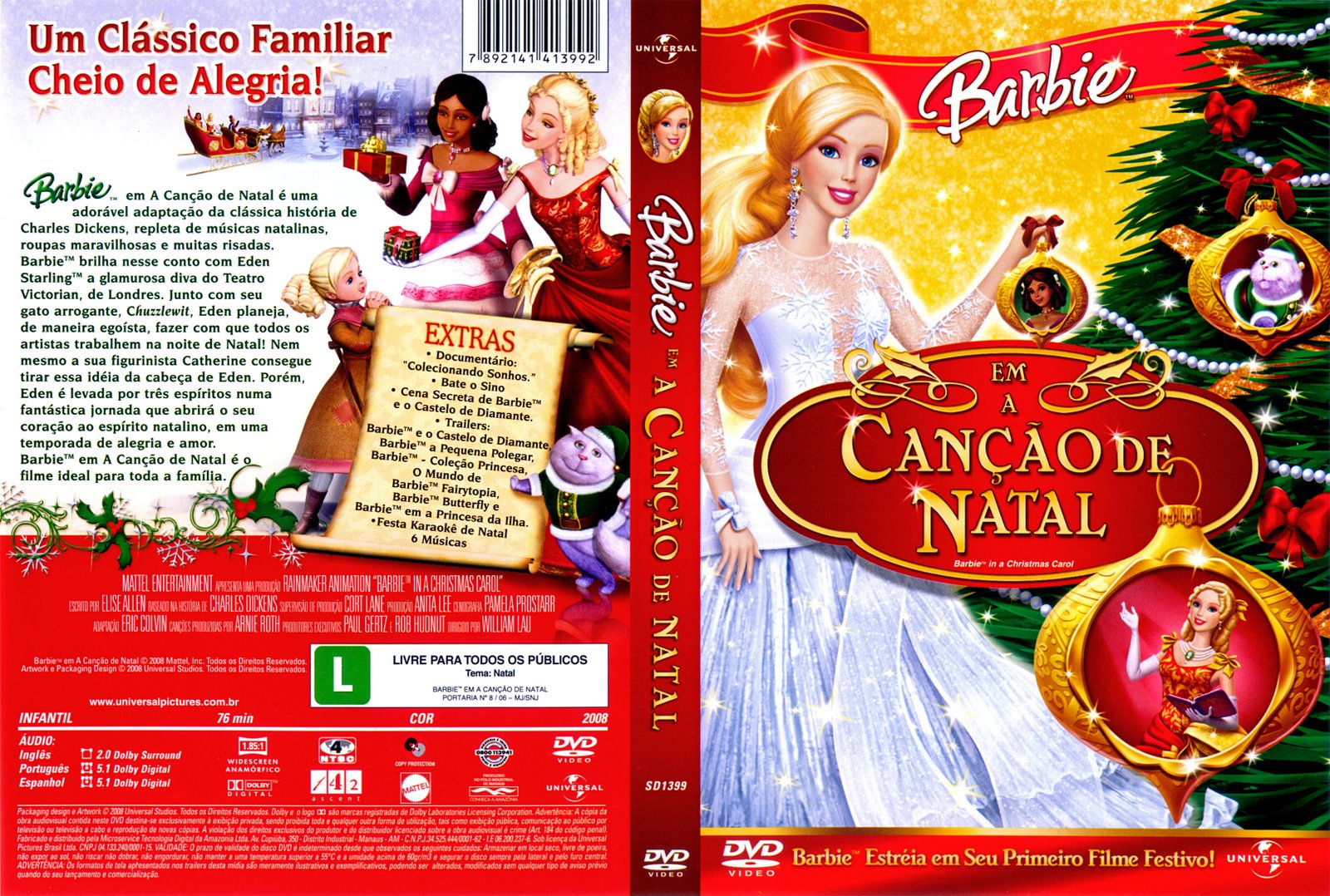 Barbie Em A Canção De Natal | CAPAS DE DVD - CAPAS PARA DVD